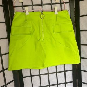 Neon Green Skirt